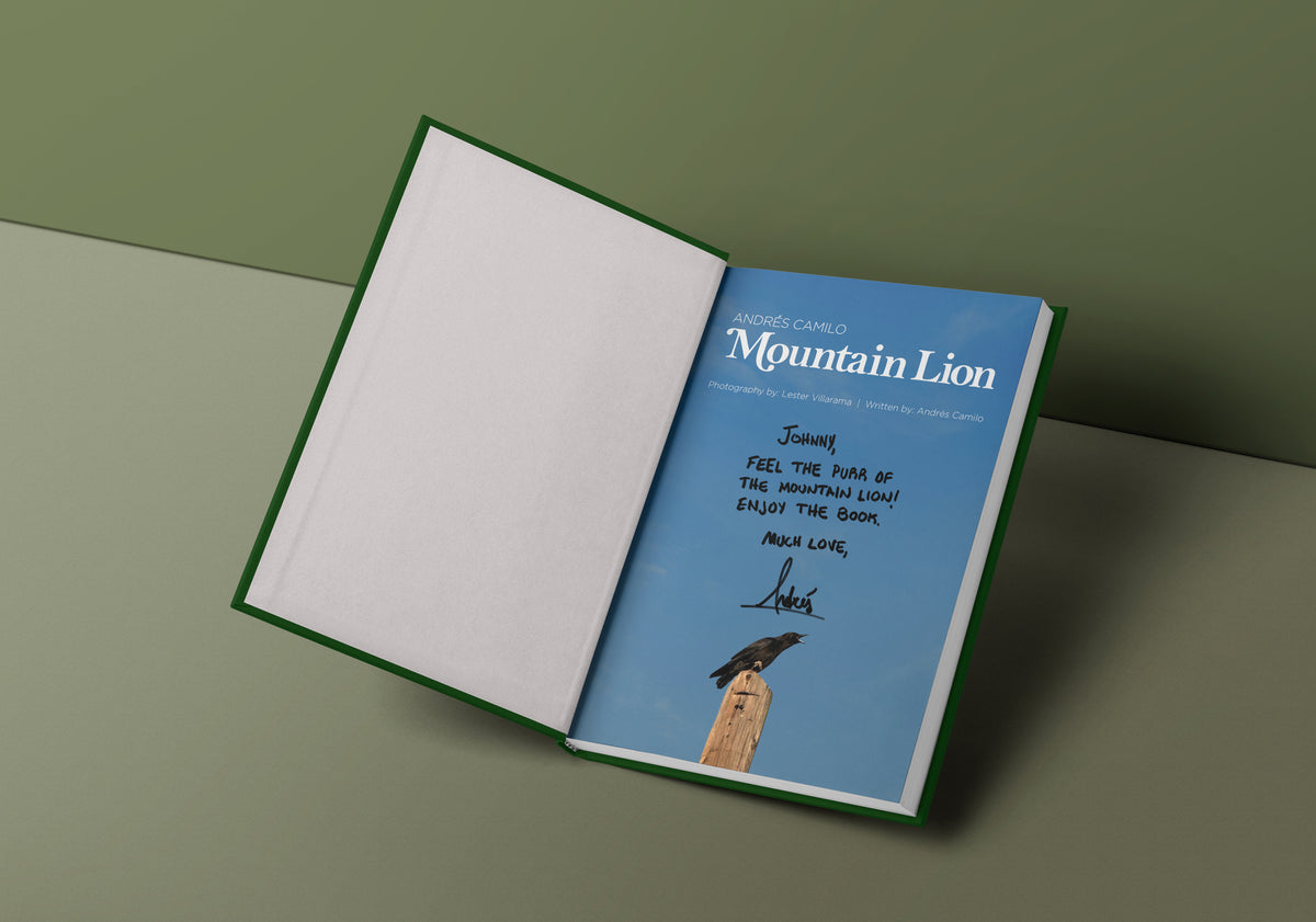 Andrés Camilo - Mountain Lion Hardcover Book (SIGNED BOOK)